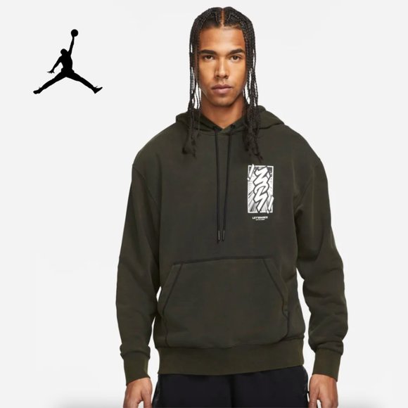 Jordan Dri-FIT Zion Anime Nike Men's Performance Hoodie Black White - Picture 1 of 11